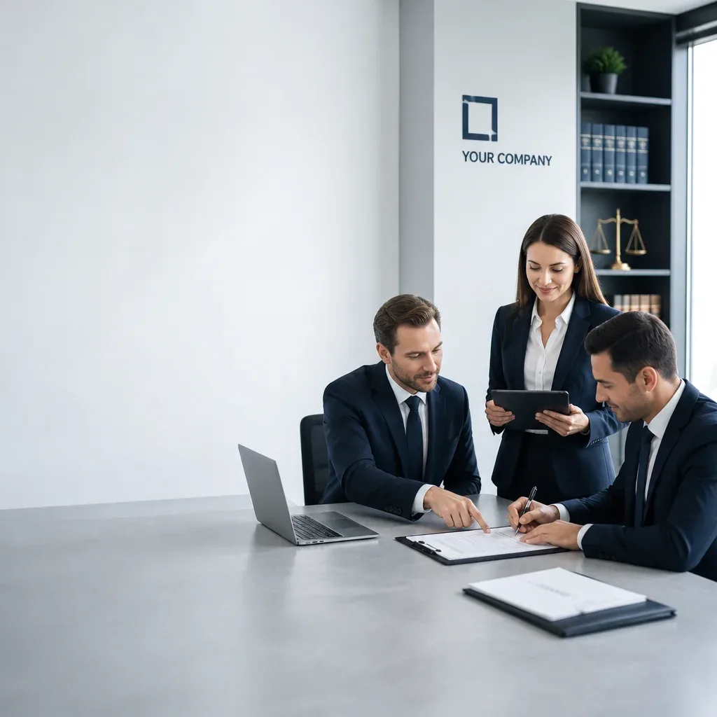 Corporate legal consultation and document review at FirmhubAxis